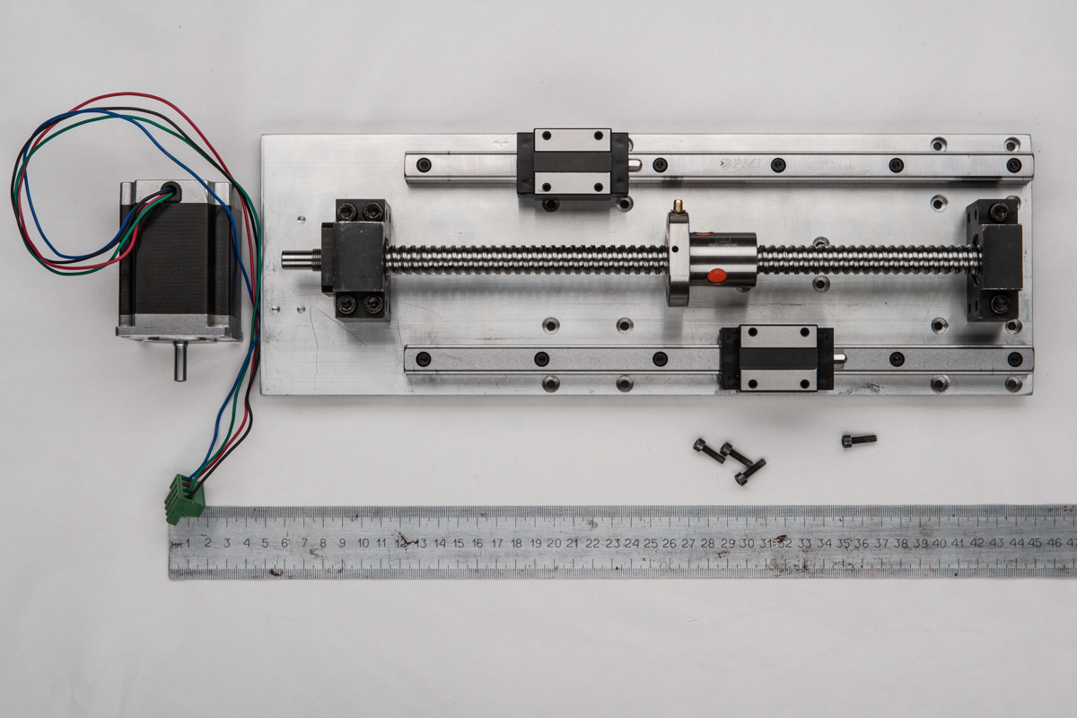 Ось Z, вид сверху