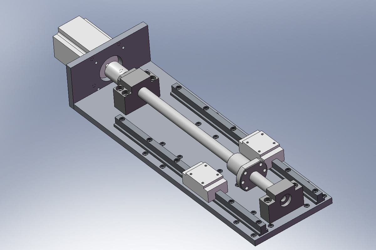 Ось Z, модель в Solidworks